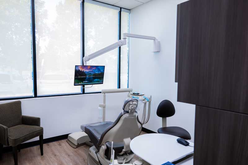 Patient Exam room at Diamond Dental group in Denver CO. 